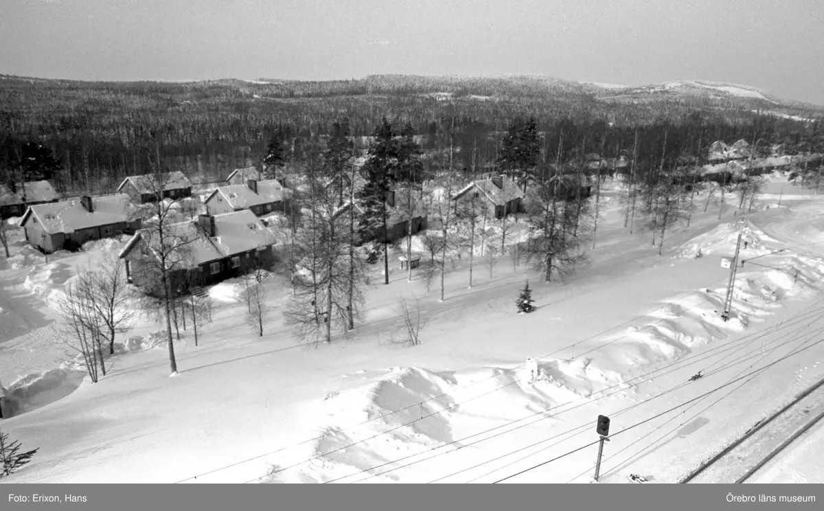 Dokumentation av Ställbergsgruvan i Ljusnarsberg, nedlagd 1977.
Gruvarbetarbostäder.