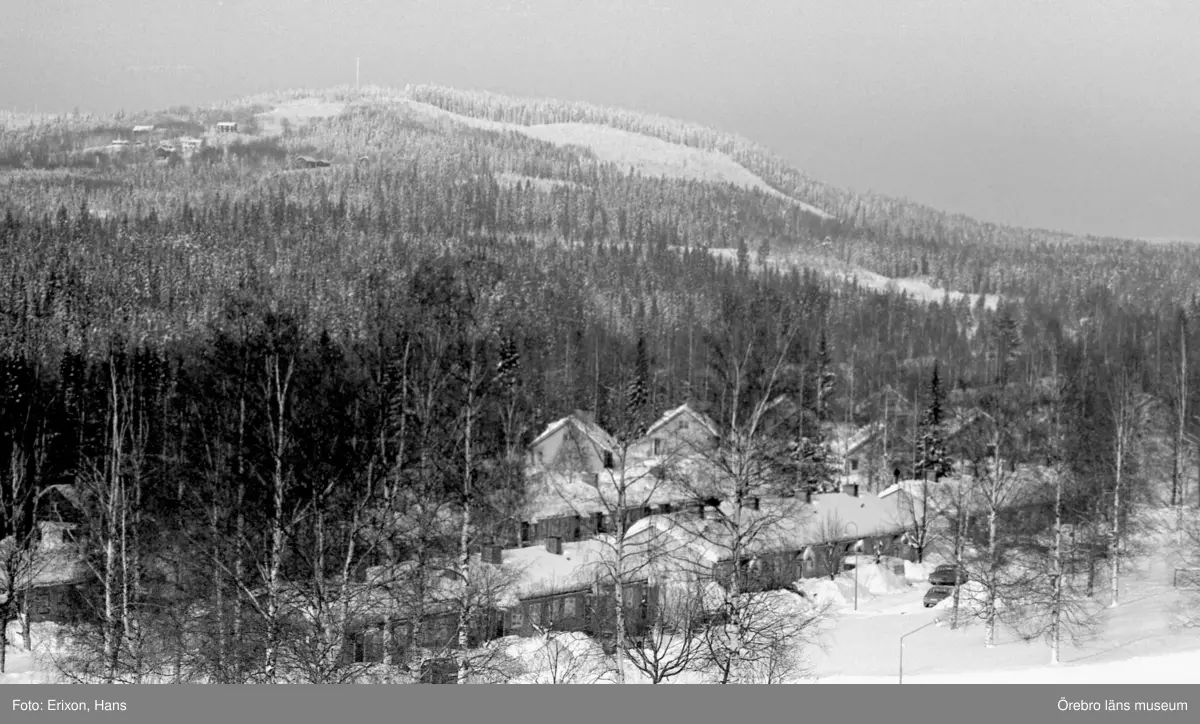 Dokumentation av Ställbergsgruvan i Ljusnarsberg, nedlagd 1977.
Gruvarbetarbostäder.