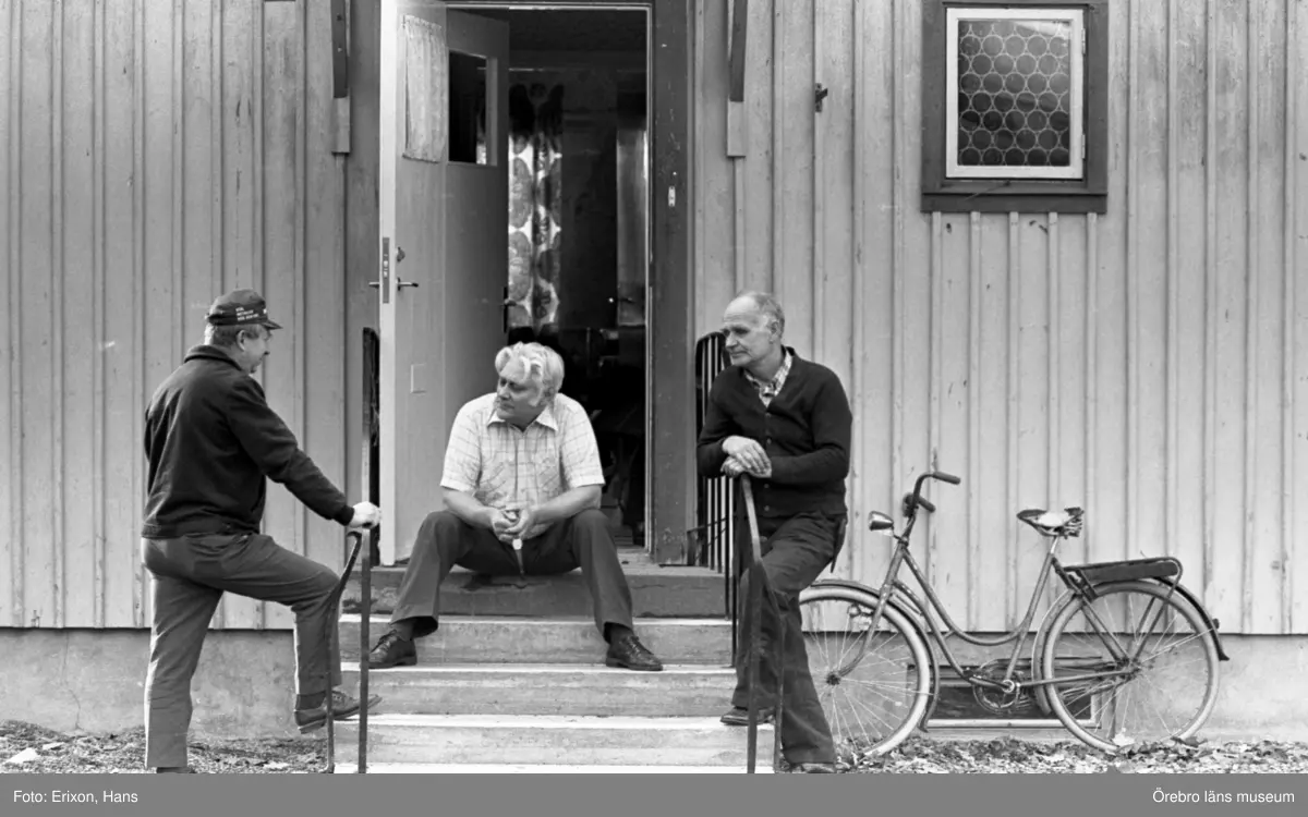 Dokumentation av Ställbergsgruvan i Ljusnarsberg, nedlagd 1977.
Gruvarbetarbostäder.