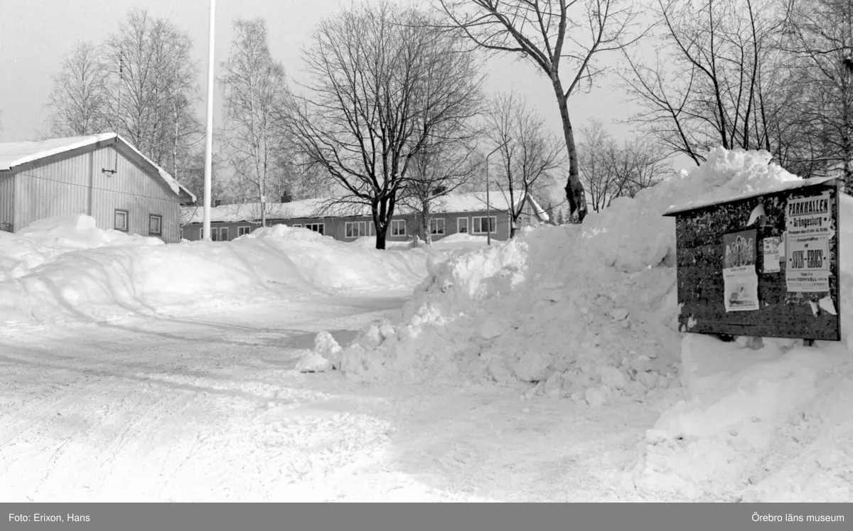 Dokumentation av Ställbergsgruvan i Ljusnarsberg, nedlagd 1977.
Gruvarbetarbostäder.