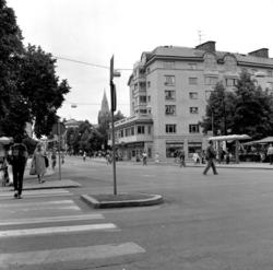 Del av Järntorget. Storgatan söderut, från Olaigatan.
Bilden