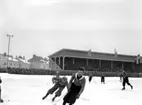 Bandymatch, landskampen Sverige-Norge på Eyravallen.