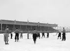 Bandymatch, landskampen Sverige-Norge på Eyravallen.