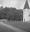 Norrbyås kyrka, exteriör.
27 september 1951.