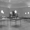 Örebro läns museum, utställningen Glas och textil, Orrefors, Sofia Widén och Alice Lund.
9-20 oktober 1954.