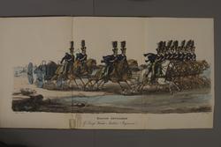 Plansch med ridande artillerispann från Wendes artillerirege