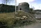 Hammarby bruk, 1968-05-12. Ruiner efter masugn och rostugn.