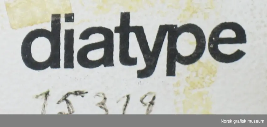 Diatype fotosetter. Enkel fotosetter for tekst.