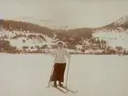 Skidåkning, en kvinna.
Gerda Thermaenius (född Callmander)