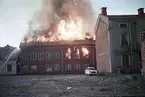 Branden vid Östra torget i Jönköping.