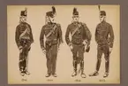 Plansch med uniform för Kronprinsens husarregemente för åren 1846-1893, ritad av Einar von Strokirch.