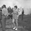 Pyromanbränderna i Kopparberg den 19 juni 1961. Brandsläckning.