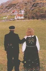 Olav Skårland og  Gunvor Skårland. Siste bilde av dei gamle 