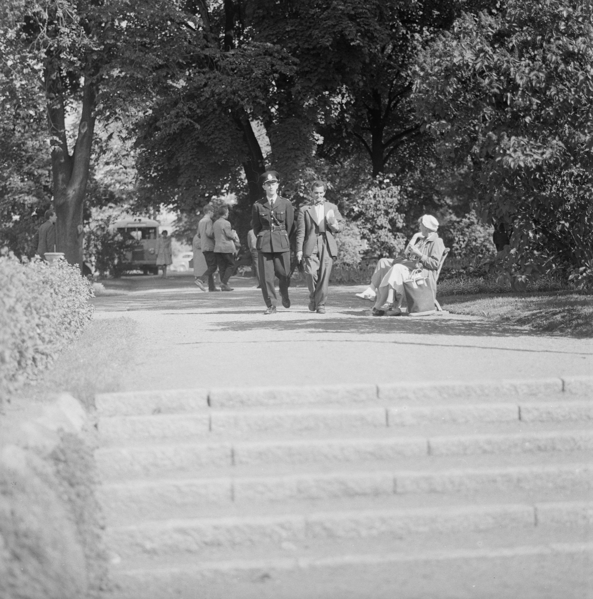 "Järnvägsparkens klientel rensades vid polisrazzia", Uppsala juni 1959