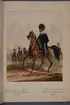 Plansch med uniform för officer vid Wendes artilleriregemente. Ingår i planschsamlingen Das europäische Heer in charakteristischen Gruppen: Scweden, utgiven av Eckert und Monten ca 1840.