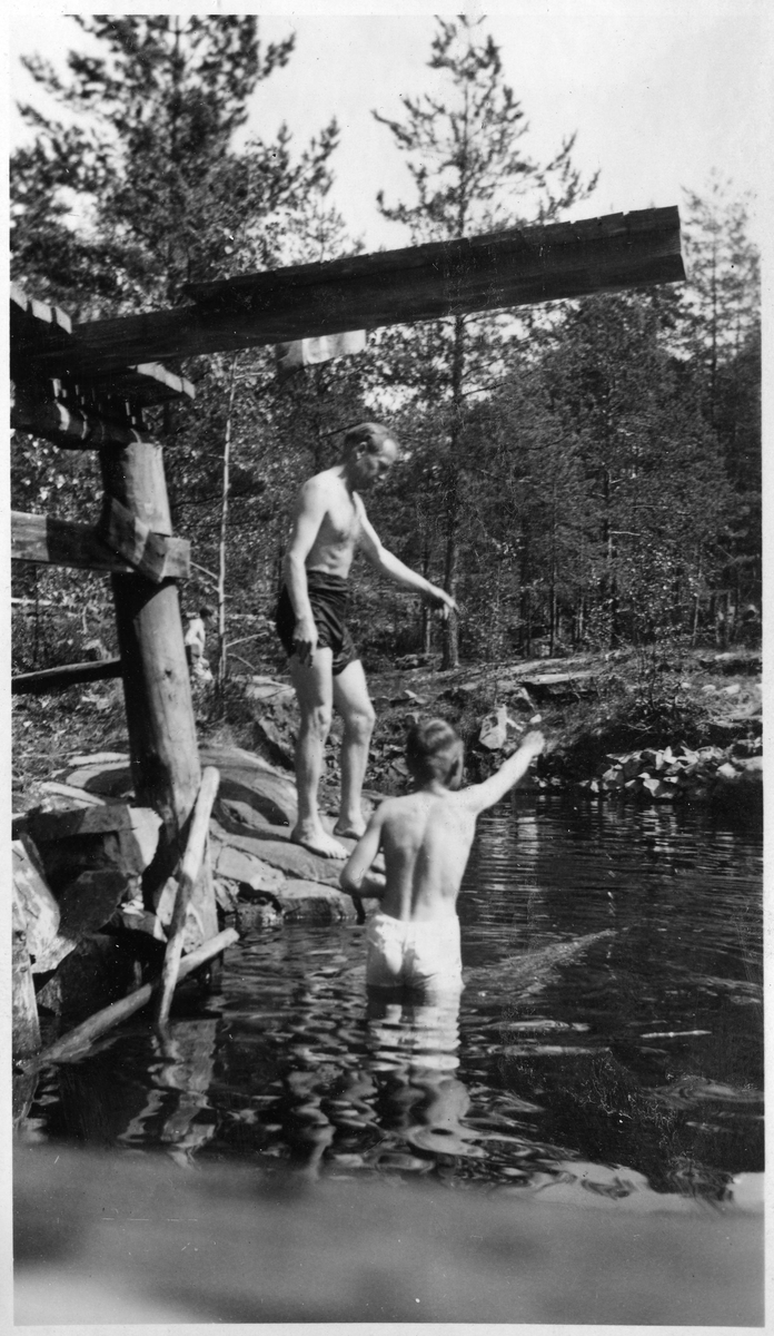 Diving tower at the Ruudhytta cabin