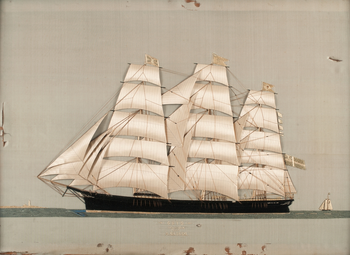 Silkestavla, Silk Picture.