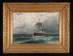 Skonertriggat last-och passagerarångfartyg