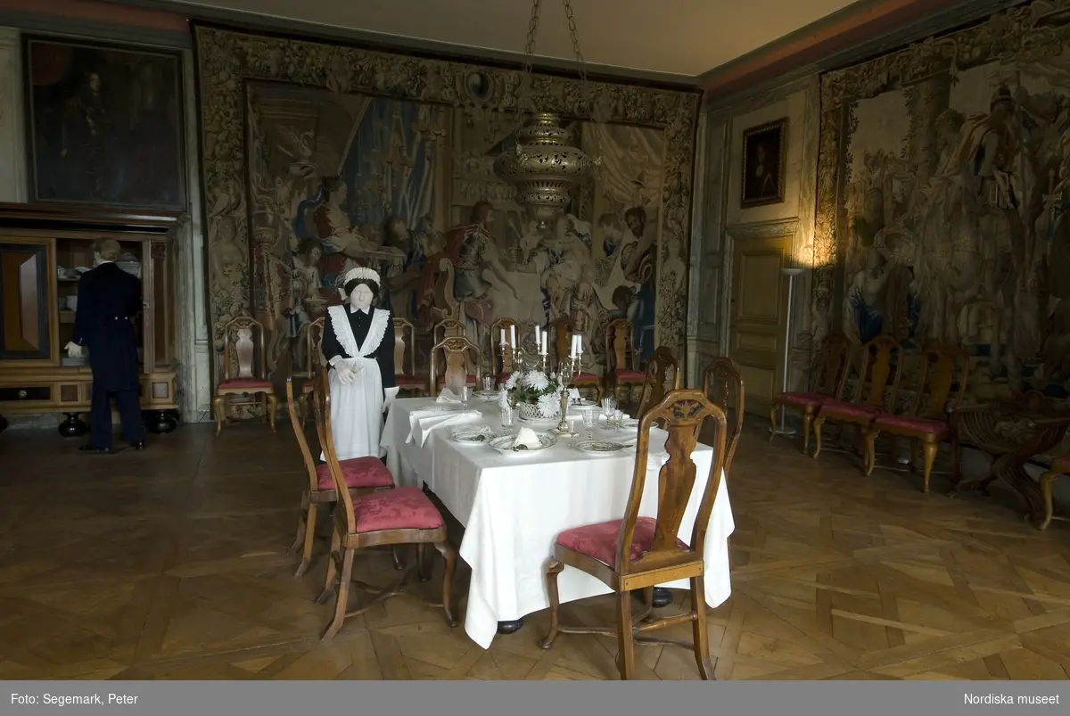 Dokumentation av Tyresö slott, interiör 2008
Interiörer nedervåning