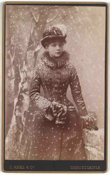 Portrett av ukjent kvinne, muligens kona til Hugo Wetlesen, 