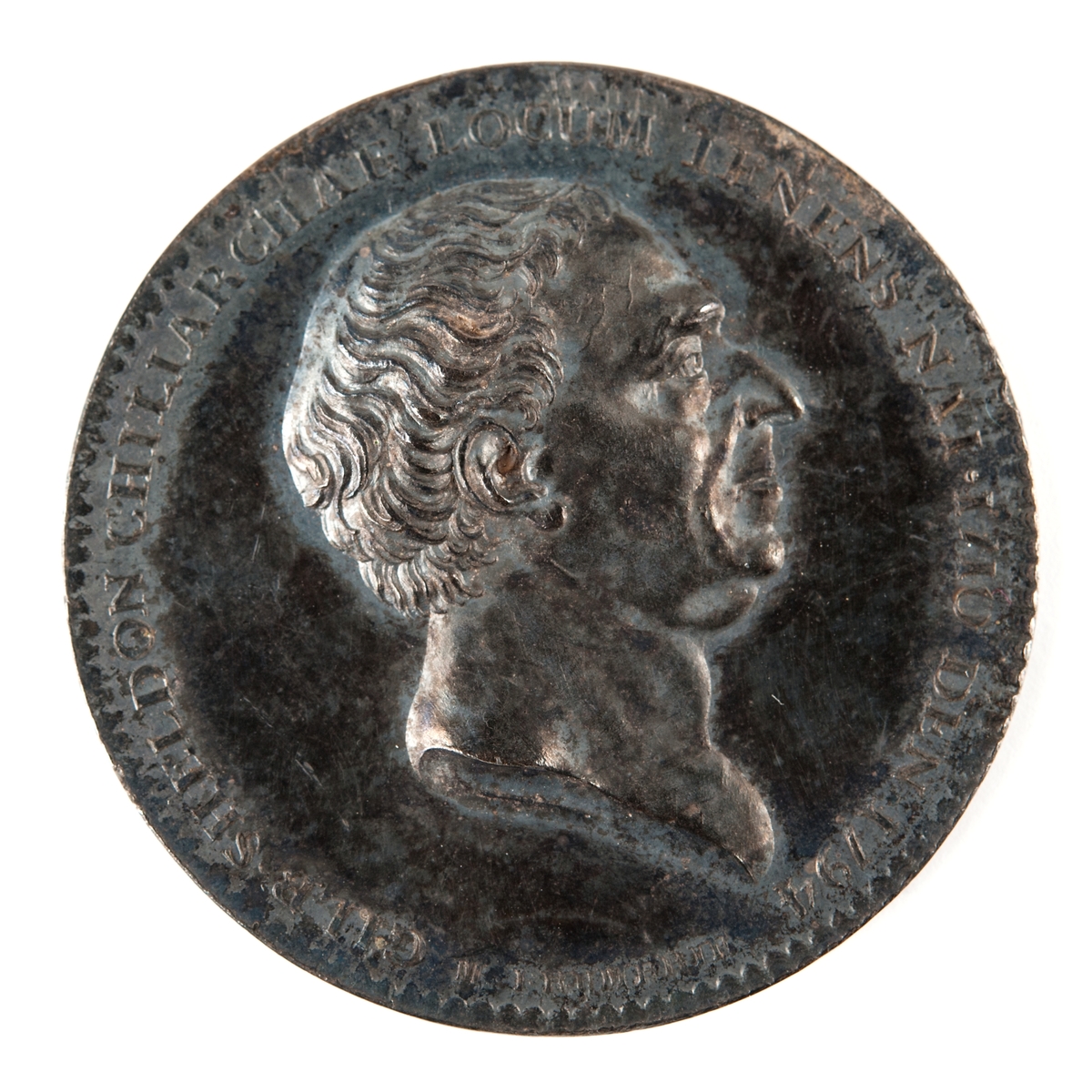 Åtsidan: porträtt av Gilbert Sheldon.