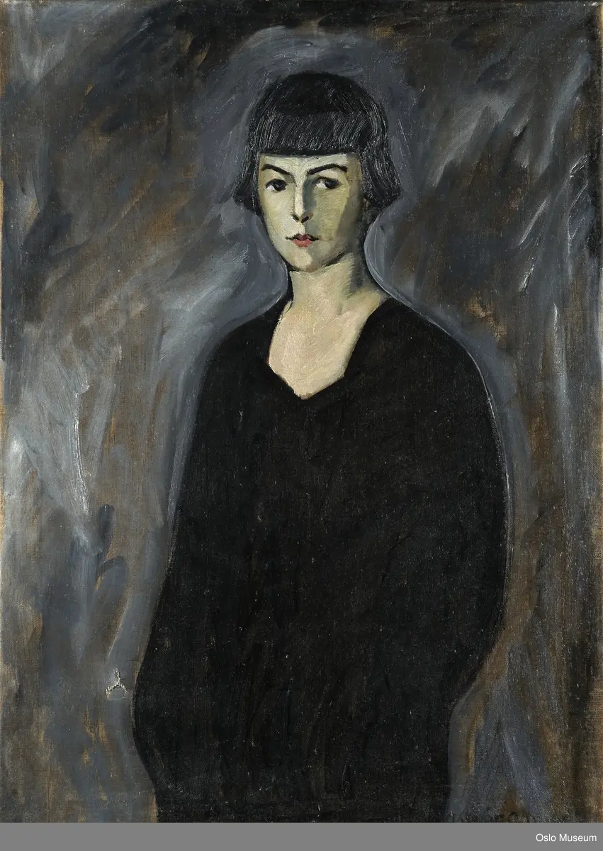 Stående kvinne, forfra.