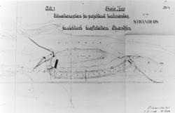 Kart. 1901. Situasjonsplan for prosjektert turbinanlegg for 