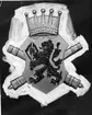 Regementets emblem, A 6. Frilagt, 30 mm hög.