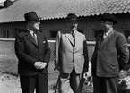 Grupporträtt med landshövding Hilding Kjellman, Uppsala 1945