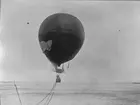 S.A. Andrées ballong vid avfärden från Spetsbergen den 11 juli 1897. Original tillhör Ingenjör James Sandberg, Stockholm.