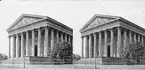 Stereobild. Eglise de la Madeleine. Utställningen i Paris.