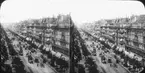 Stereobild. Vue instanée du boulevard de Sébastopor? Utställningen i Paris.