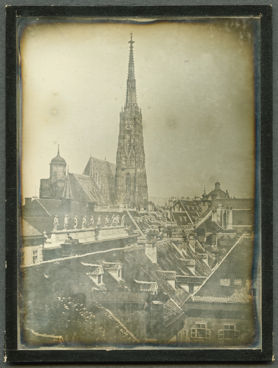 Daguerreotyp. Stefansdomen i Wien.