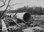 Gäfle stads vattenkraftsanläggning. Tilloppstub till Gävleån. Invändig diameter 3,40 meter.