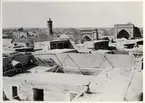 Vy över Samarkand.
Bilden ingår i två stora fotoalbum efter direktör Karl Wilhelm Hagelin som arbetade länge vid Nobels oljeanläggningar i Baku.