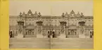 Stereobild av östra delen av Buckingham Palace innan 1913 då den förändrades.