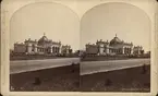 Stereobild av Memorial Hall, Centennial International Exhibition 1876.