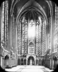 Ljusbild, forografi av interiör av katedralen Saint-Chapelle, Paris