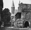 Skioptikonbild med motiv av rådhuset vid torget i Goslar.
Bilden har förvarats i kartong märkt: Resan 1907. Gosslar 8. Text på bild: 