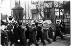 Mössebergs musikkår 1 maj omkr. 1940, Torstenssonsgatan.