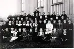 Vilske-Kleva skola 1908-09. Lärare: Anders Linderoth.