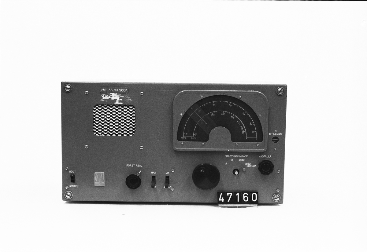 Två st. telefonimottagare för telefoni på båtar vikt: 13,0 x 2 kg. Gränsvåg, område 170-550 KHz 1,5-4,5 MHz separat 2182 KHz enl. ny konvention.
Tillbehör: Det finns två exemplar med nummer 280 och 341.