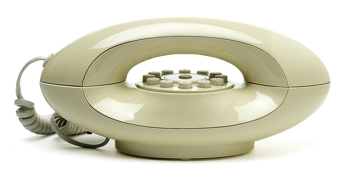 Telefonapparat med tonval.