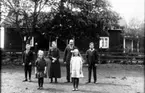 Fr. v. Ragnar, Karin, Anna, Mårten, Sigrid, Gustav Kardell. (Anna och Mårten föräldrar).