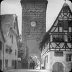 Skioptikonbild med motiv från Rothenburg.