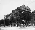 Skioptikonbild med motiv från Köpenhamn vid sekelskiftet 1900.
Bilden har förvarats i kartong märkt: ?