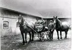 Rännefalan, Falekvarna. Personer: Gustav, Märta och Karl Johansson.