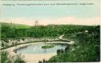 Planteringsförbundets park, Svandammen. (färglagd bild).