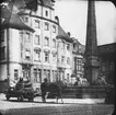 Skioptikonbild med motiv från Bingenbrücke eller Bacharach.
Bilden har förvarats i kartong märkt: Resan 1904. Bingenbrücke. Bacharach.