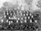 Luttra skola. Skolan brann ned 1911.